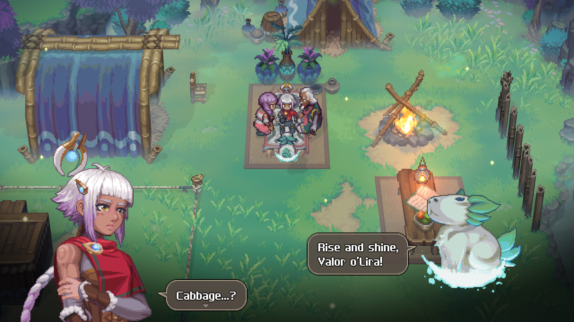 Alabaster Dawn screenshot showing exploration and environmental scale from the official Steam materials.