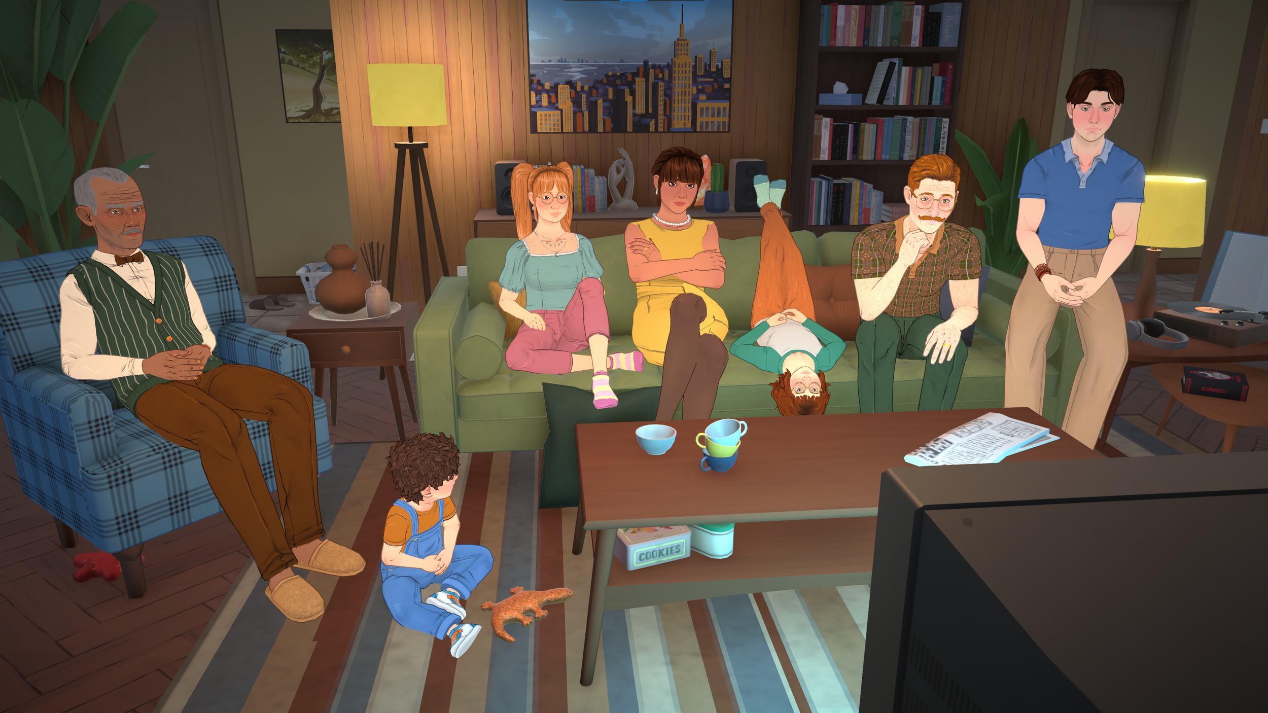 Official Paralives image showing characters and neighborhood life from the game's launch asset set.