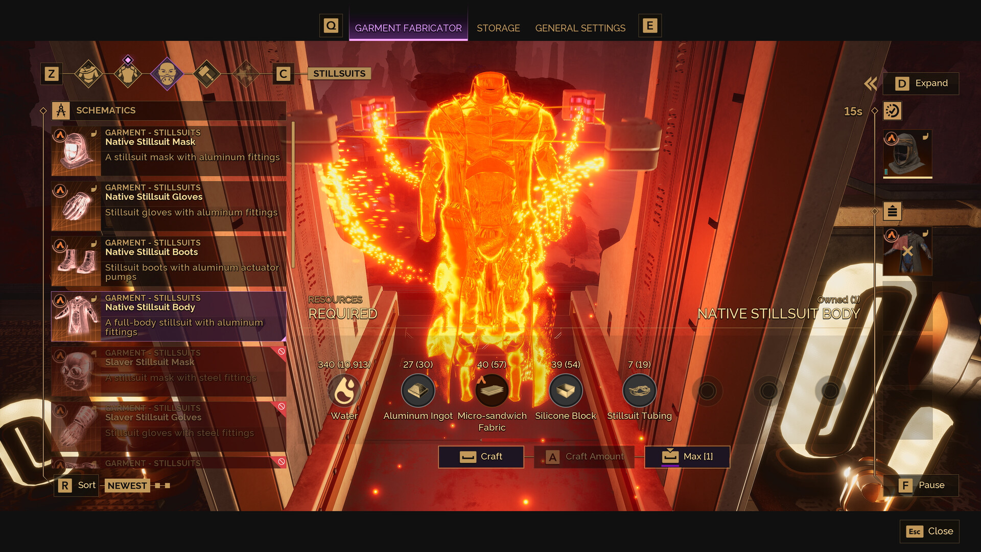 Official Dune: Awakening screenshot highlighting combat and movement across the open desert.