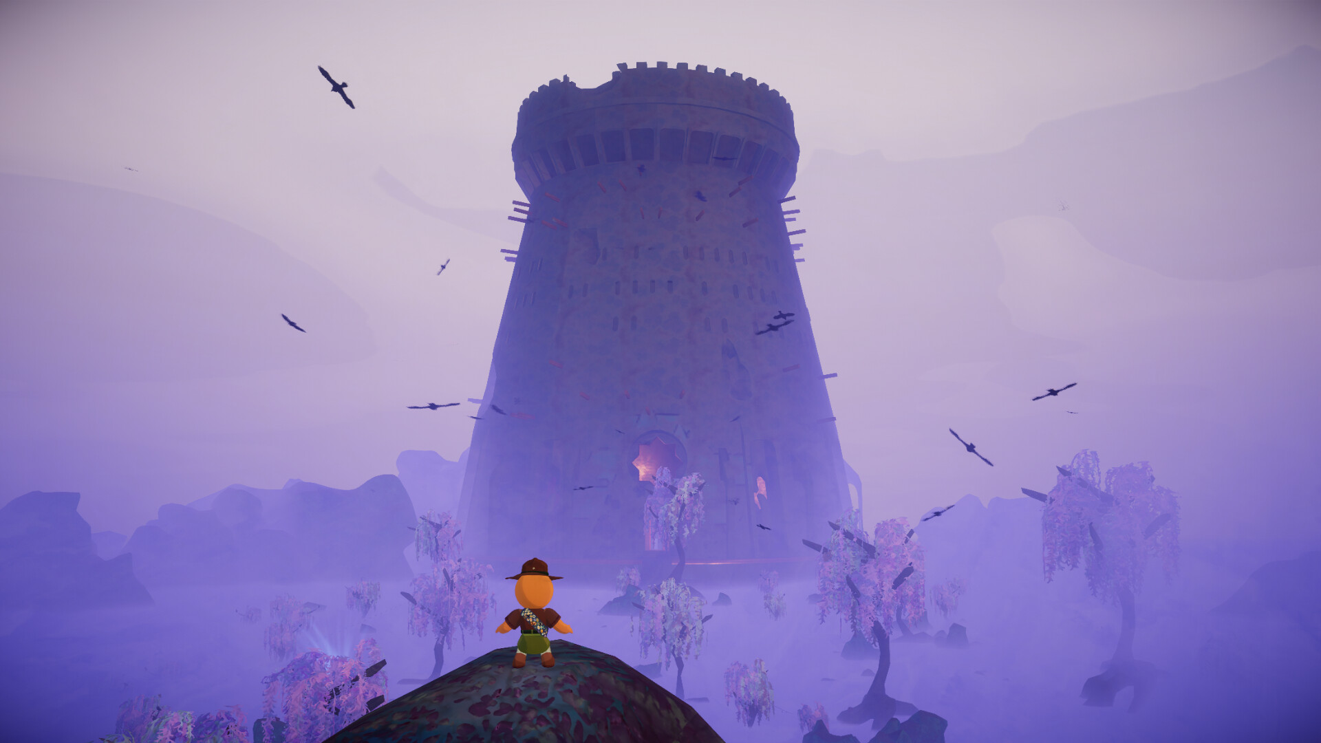 Official PEAK screenshot showing multiple scouts climbing together across a rocky section.