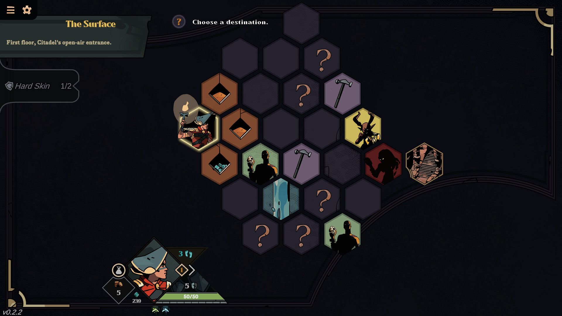Official Deified screenshot showing a tactical battle with enemies and relic-driven abilities.