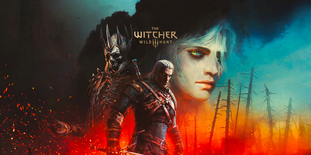 Official The Witcher 3 key art from the current Witcher game site.