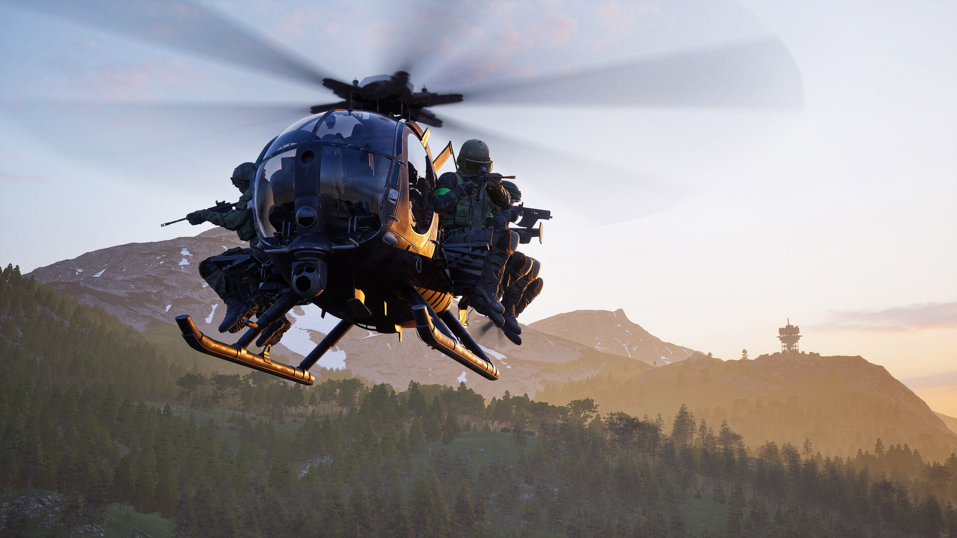 Official WARDOGS screenshot showing infantry combat near military vehicles on a large map.