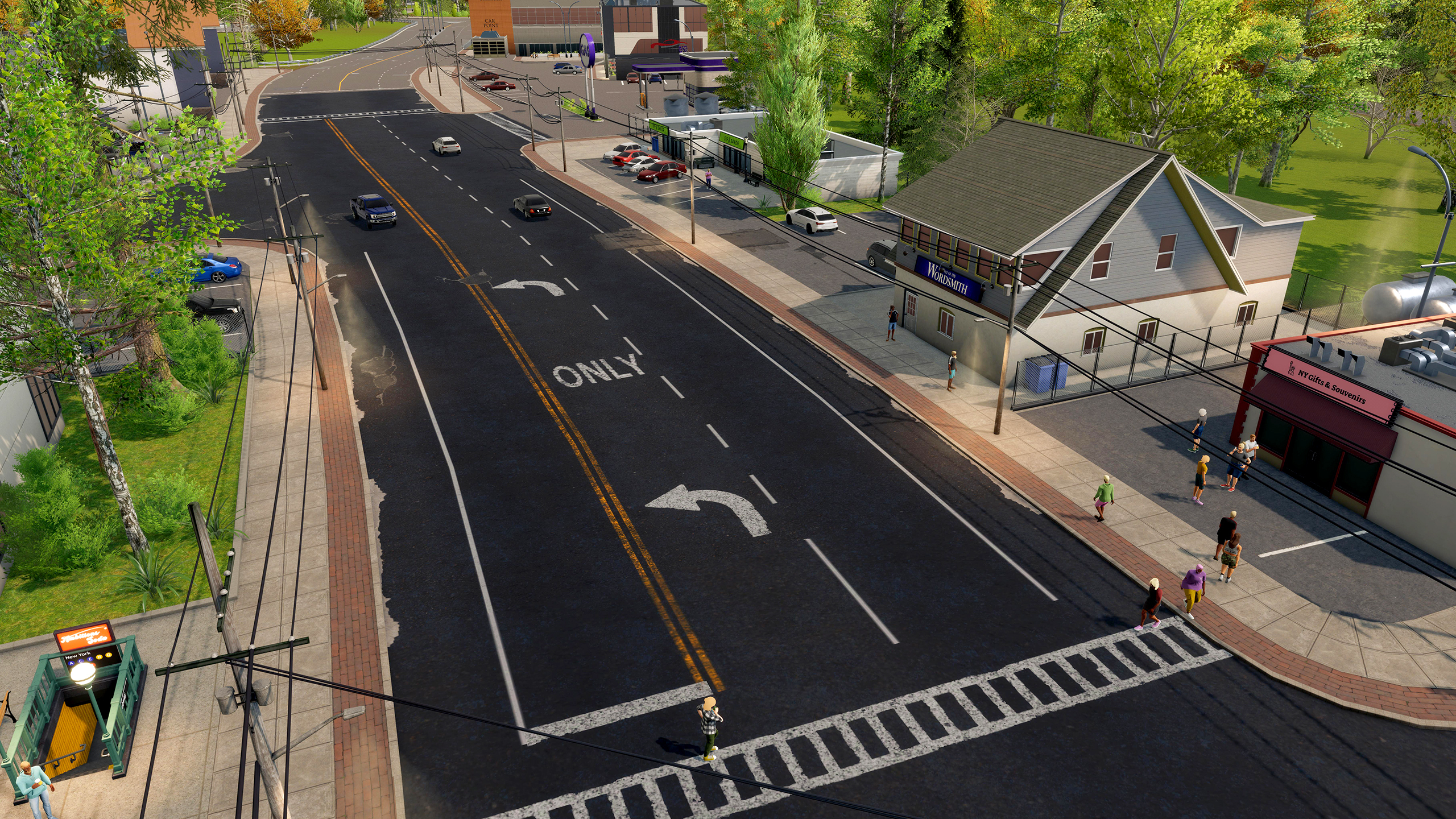 Official Big Ambitions 1.0 image showing the Hamptons retail area and new neighborhood presentation.
