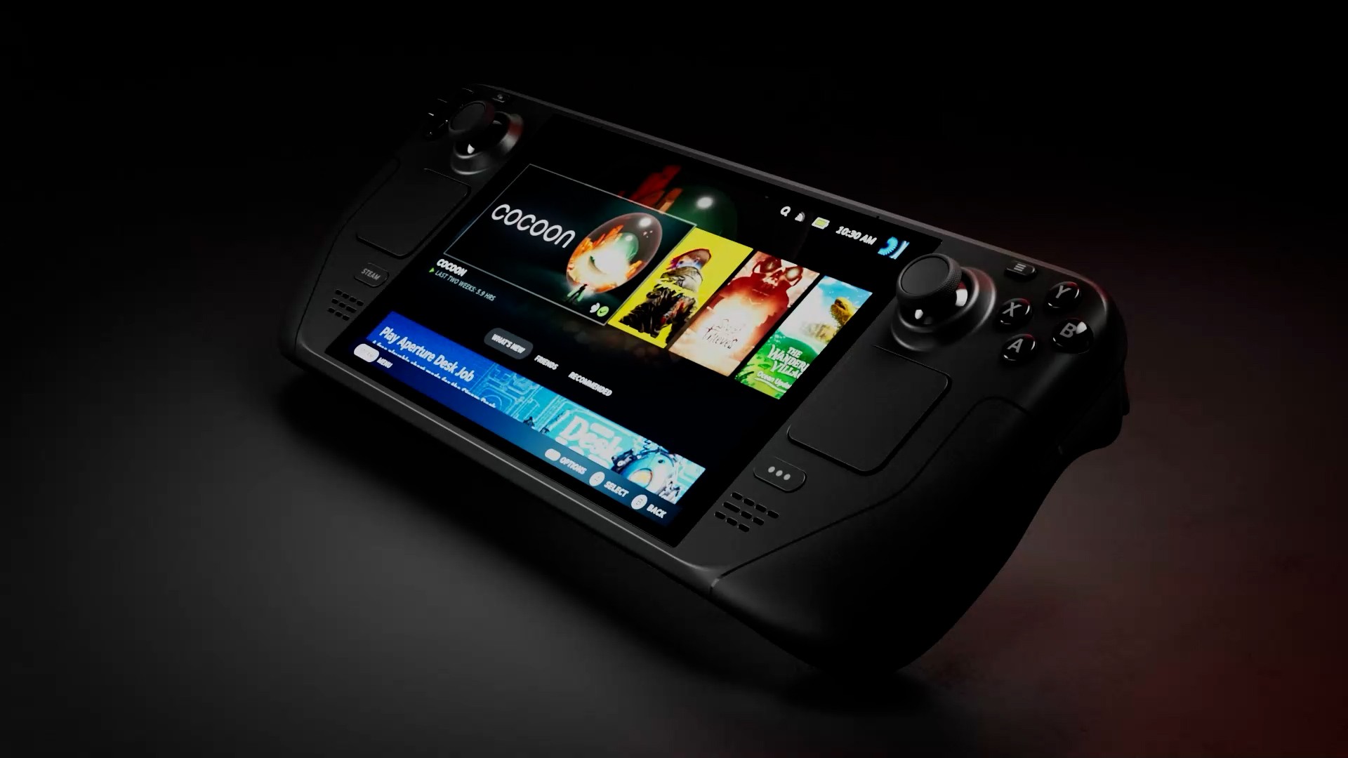 Official Steam Deck OLED image from Valve showing the handheld hardware used here as a support visual for the buyer analysis.