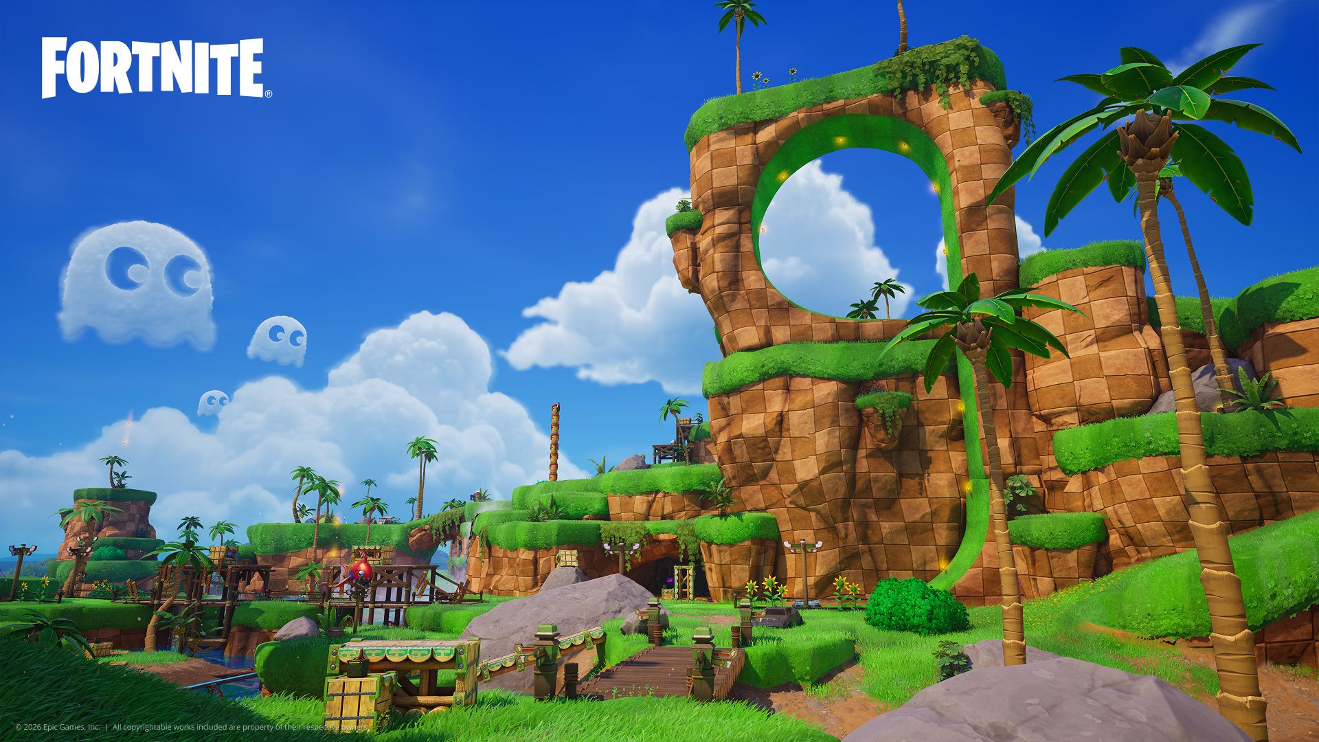 Official Fortnite Override map artwork from Epic showing the new season locations.