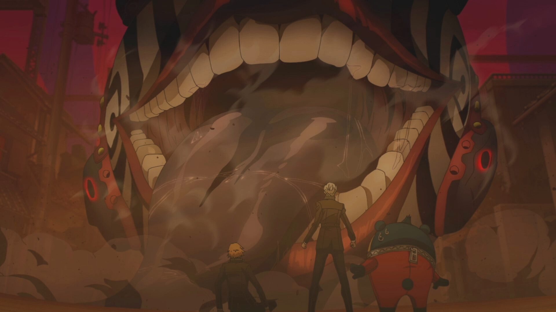 Official Persona 4 Revival screenshot showing exploration in the rebuilt town environment.