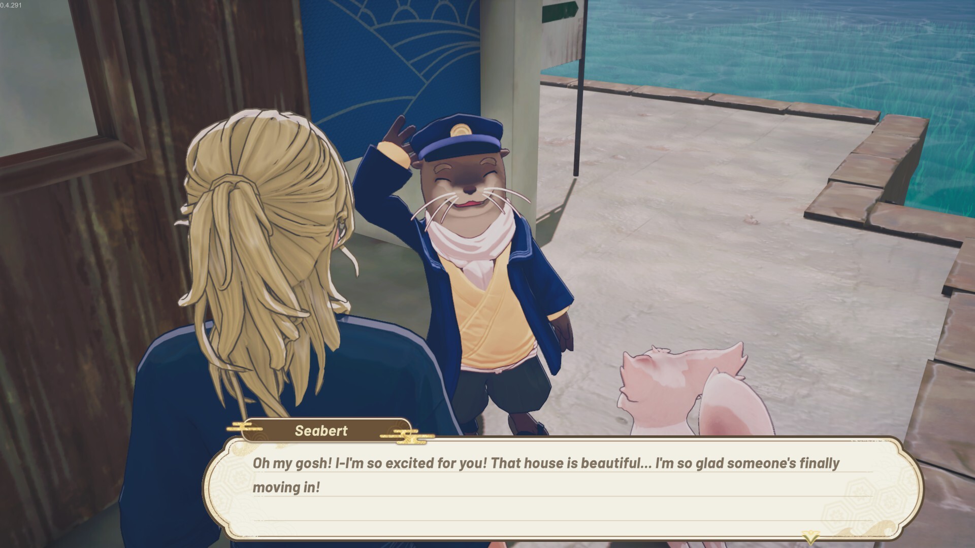 Official Tales of Seikyu Steam screenshot showing exploration and character activity in the island setting.