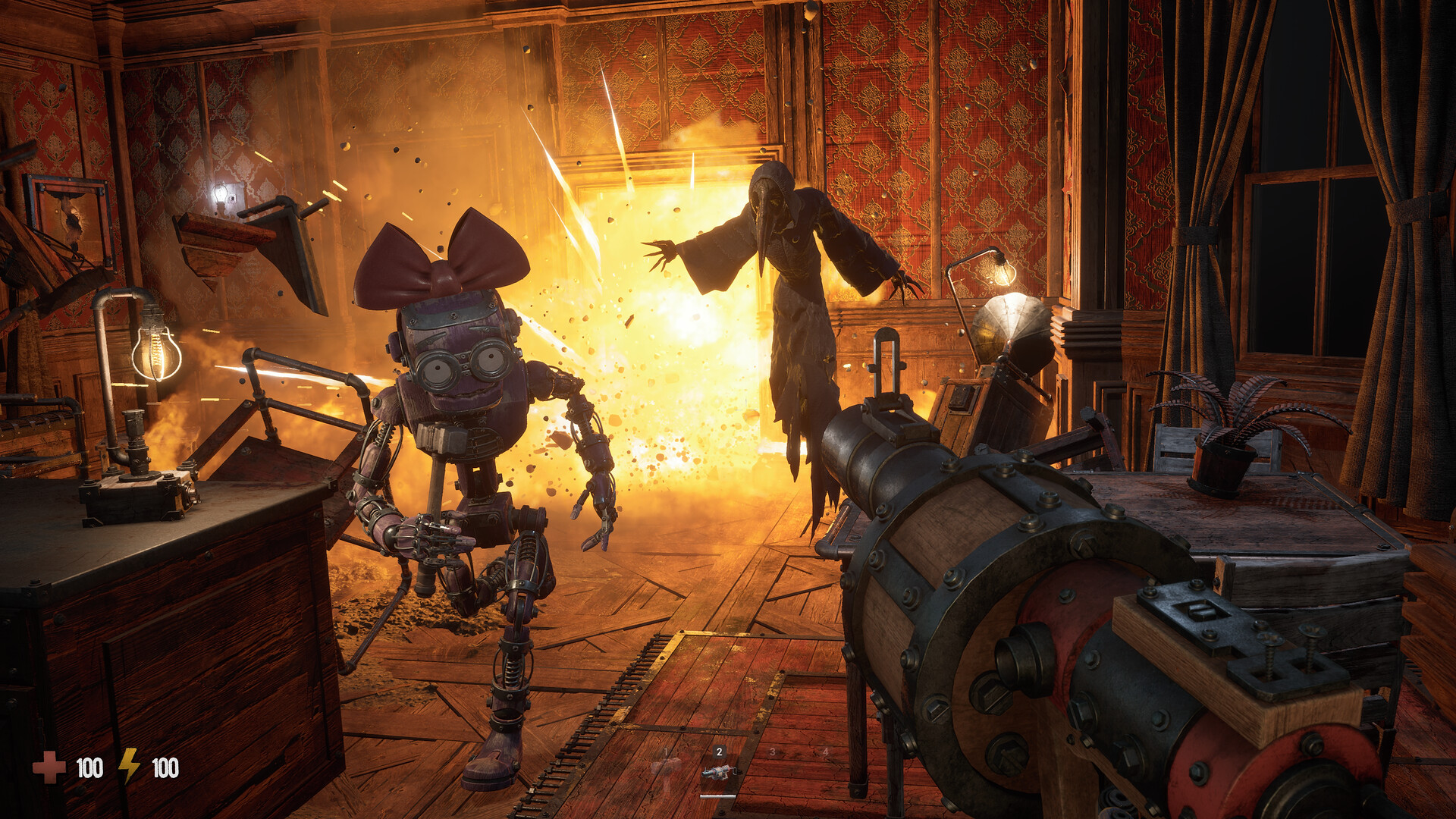 Official Grain Rot screenshot showing several vessel characters inside a dark underground area.