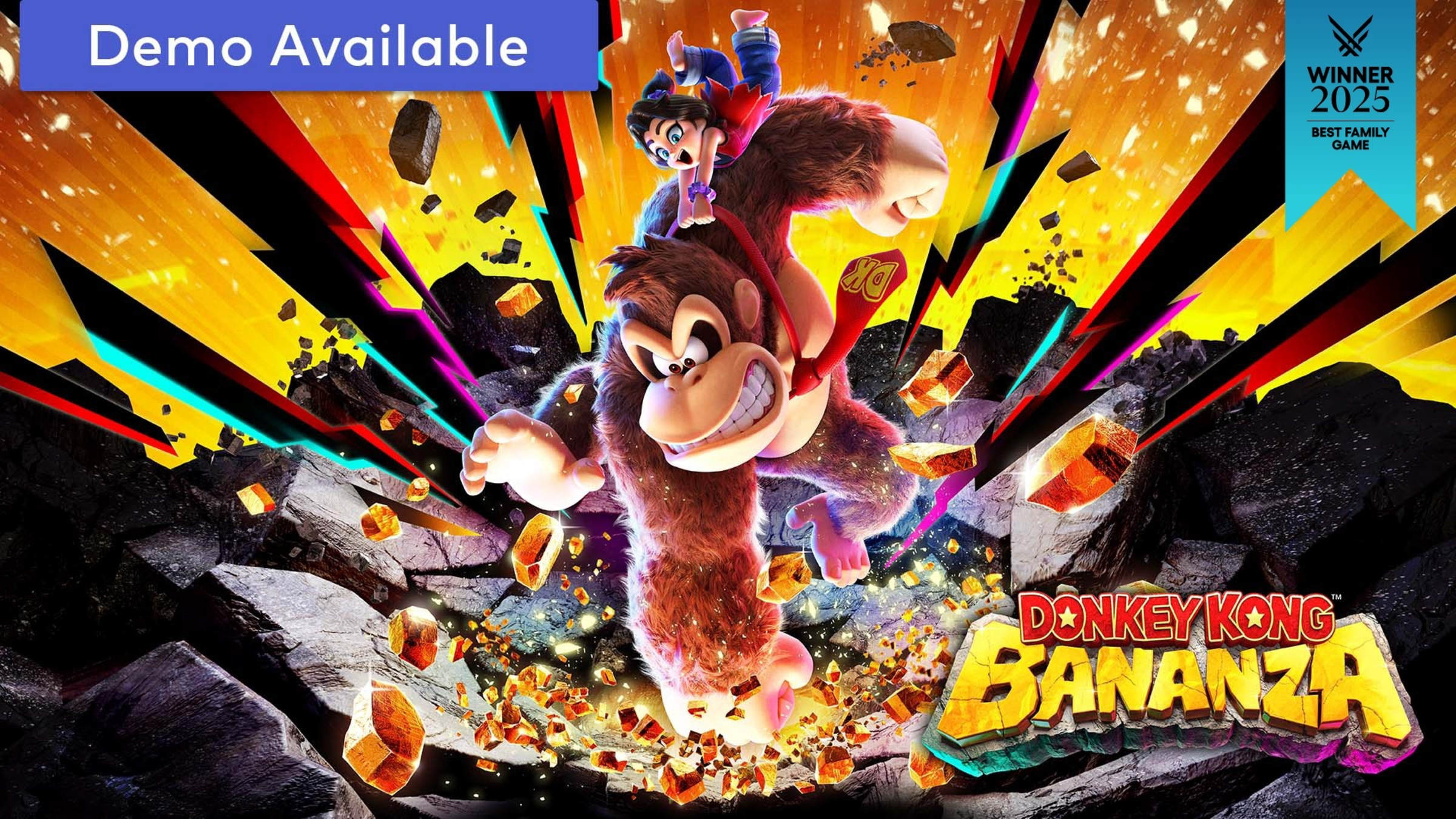 Official Donkey Kong Bananza image from Nintendo used in GameGuideDog's Switch 2 bundle buyer analysis.