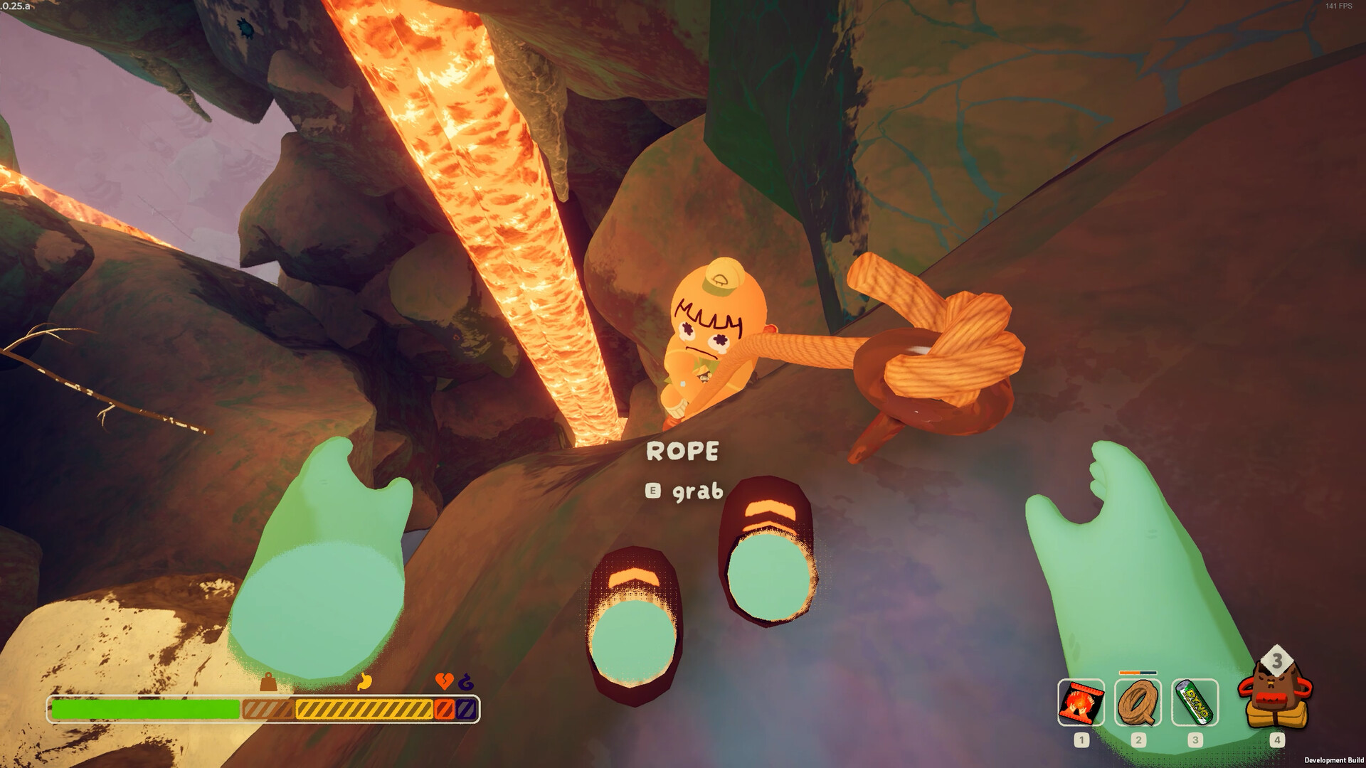 Official PEAK screenshot showing scouts moving through one of the game's harsher biomes.