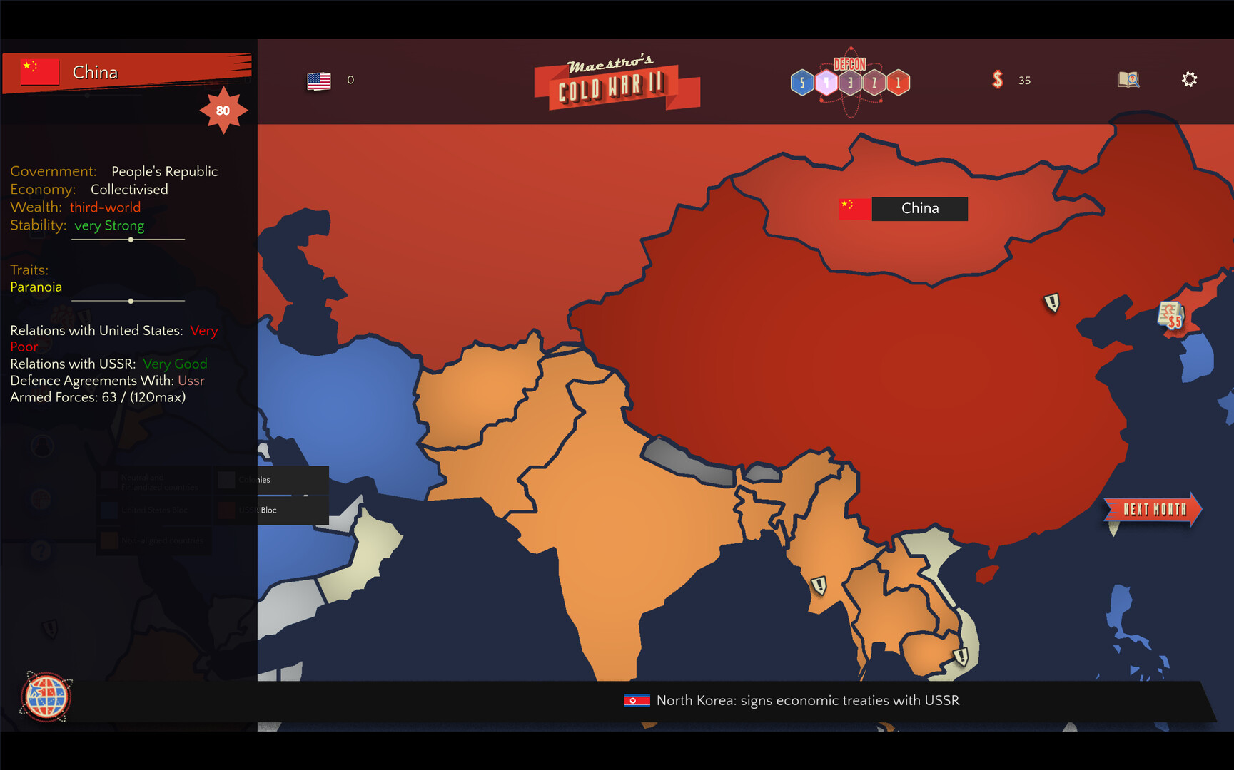 Official Maestro's Cold War 2 Steam screenshot showing another strategy view from the official gallery.