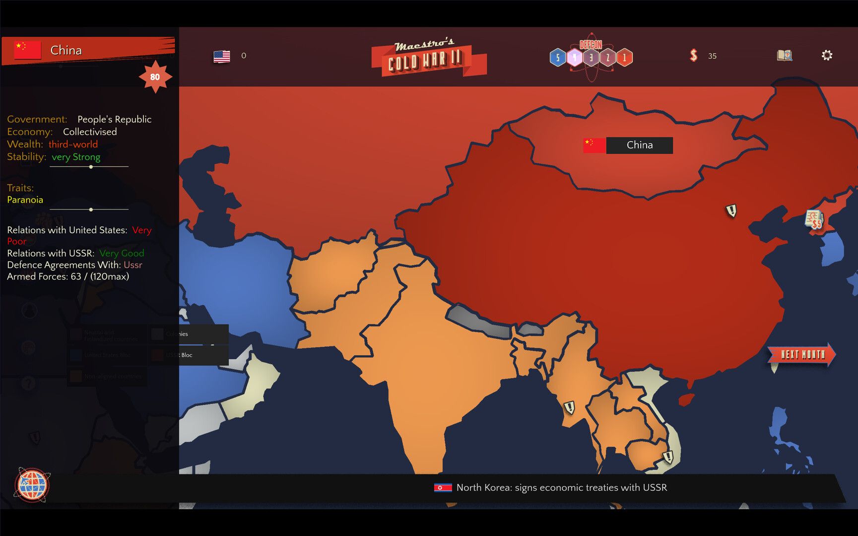Official Maestro's Cold War 2 Steam screenshot showing another strategy view from the official gallery.