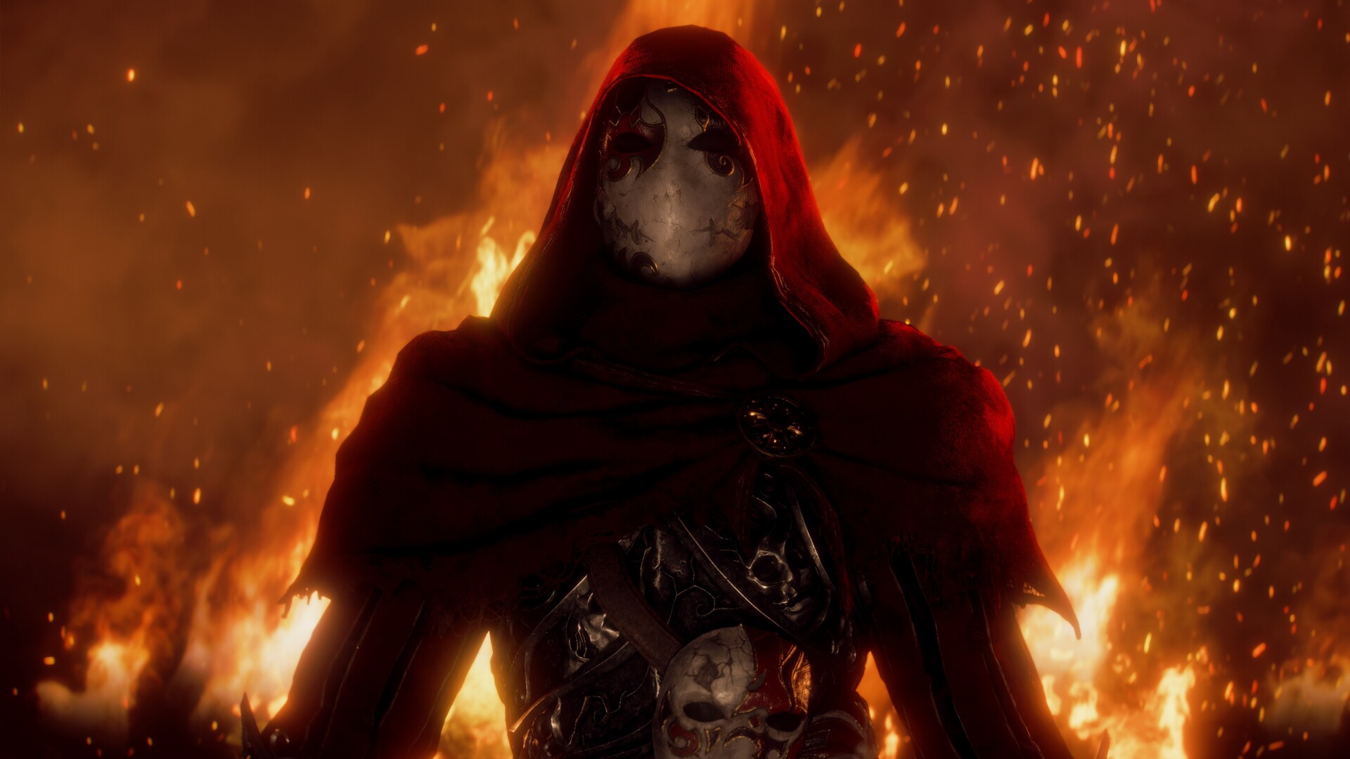 Official Fable Steam screenshot showing a large fight scene with spell effects and multiple enemies.