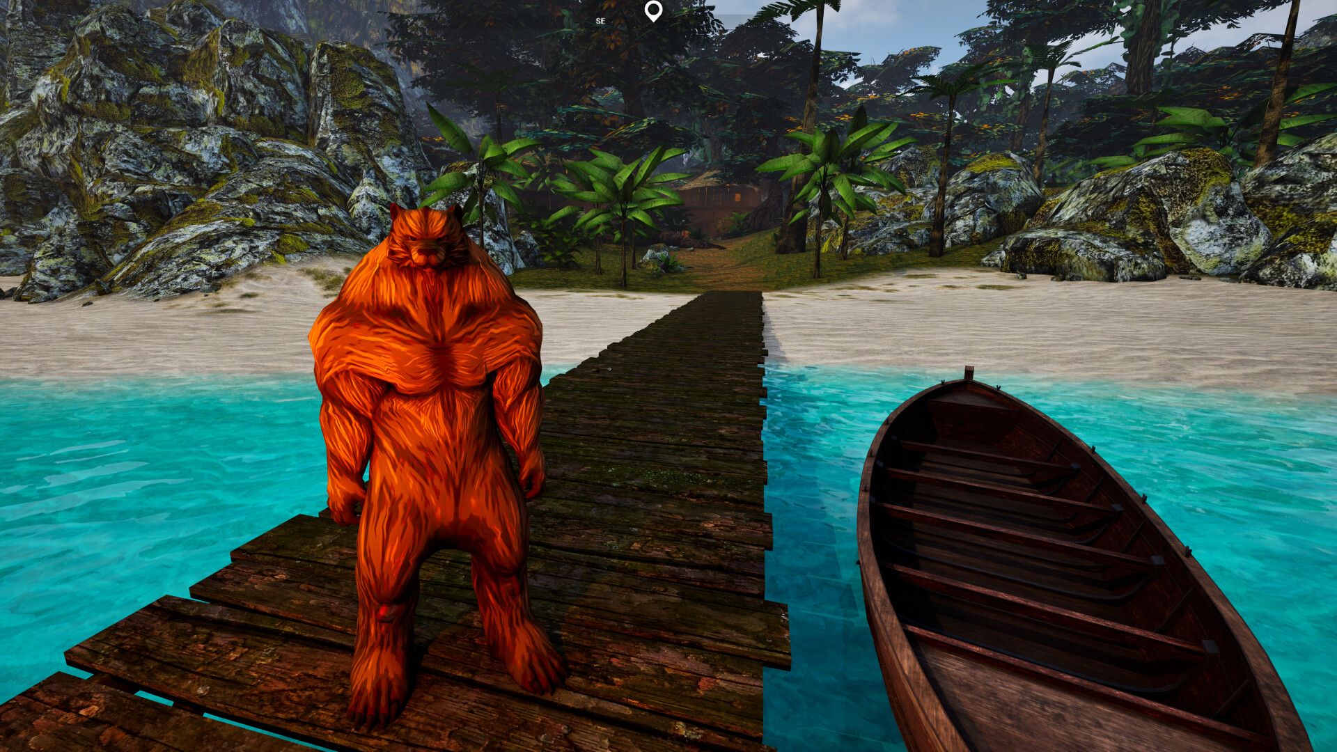 Official Lantern of the Laughless Saint screenshot showing combat against monsters in a gloomy outdoor area.