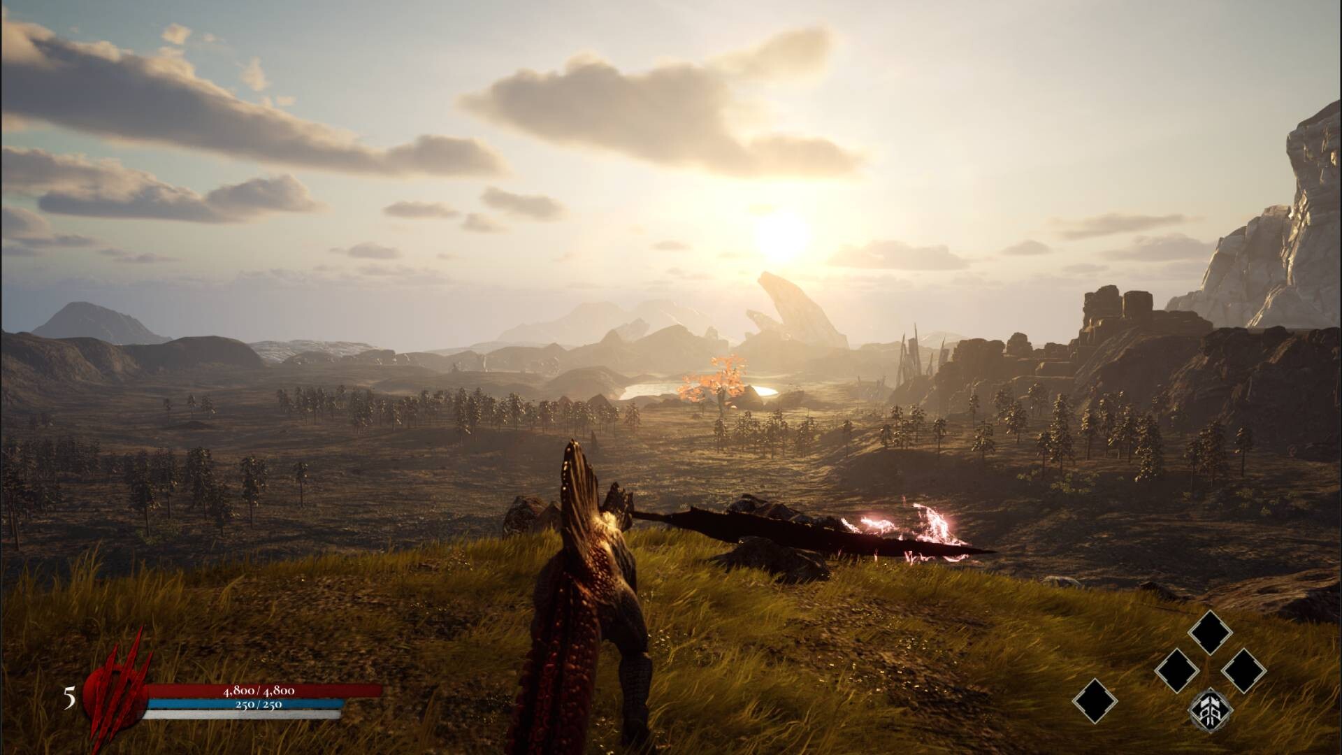 Official Dinoblade Steam screenshot showing a combat encounter in a denser jungle area with the game's bright prehistoric art style.