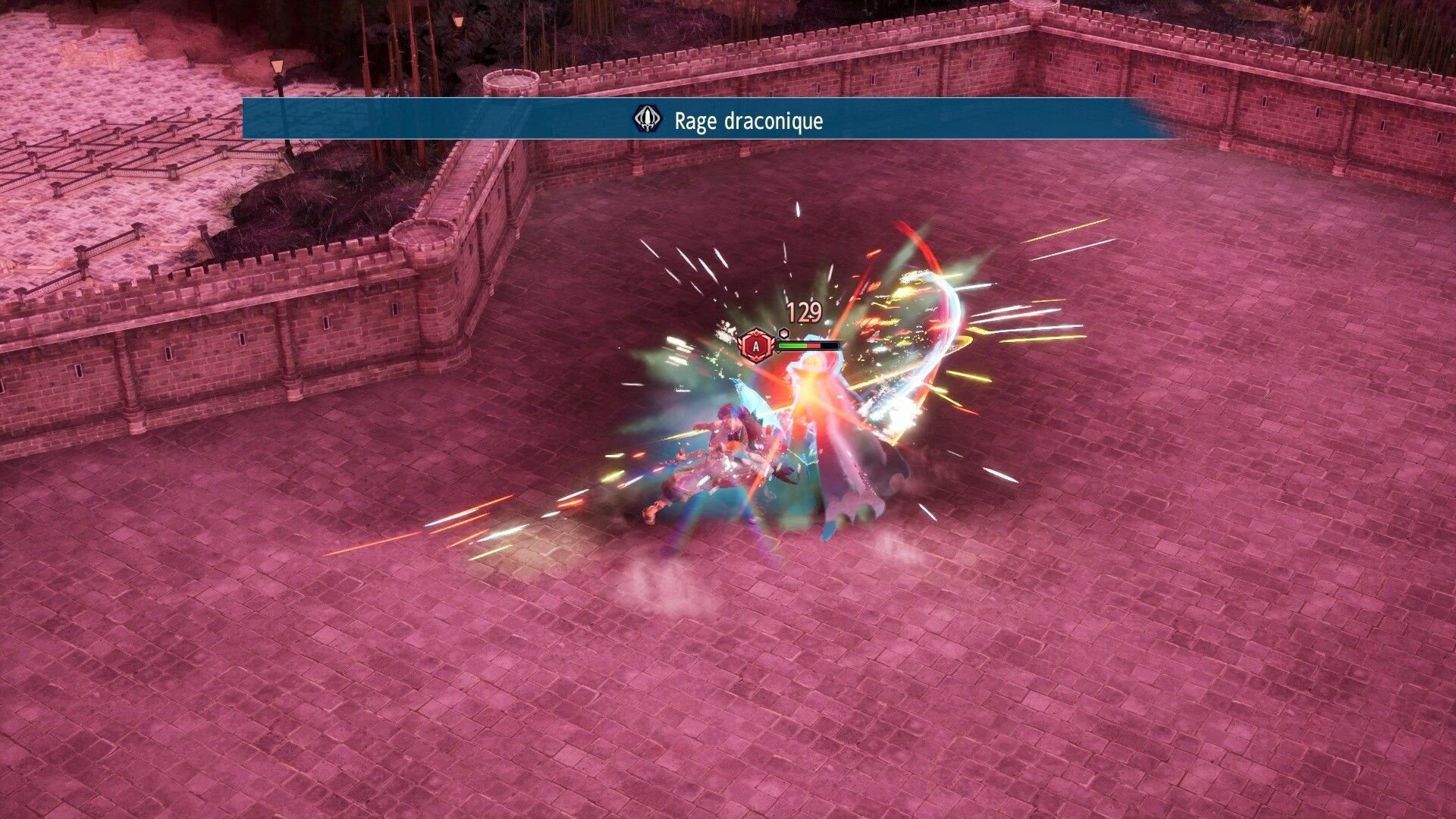Official Brigandine Abyss screenshot showing a larger battle with several units lined up across a hex-grid field.