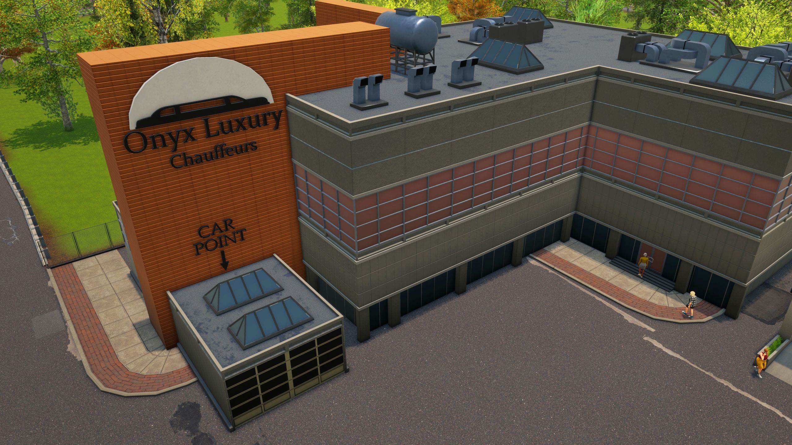 Official Big Ambitions 1.0 image showing the private driver feature and luxury vehicle setup.