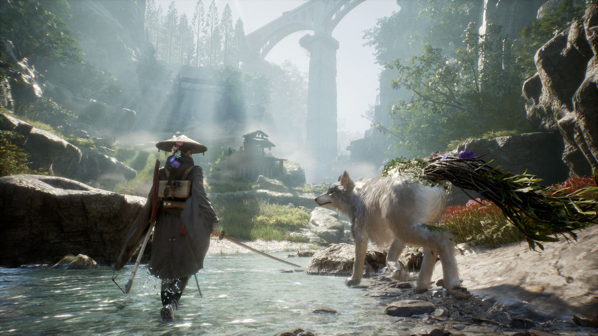 Official Beast of Reincarnation screenshot showing Emma and Koo moving through another combat-heavy area from the Steam page.