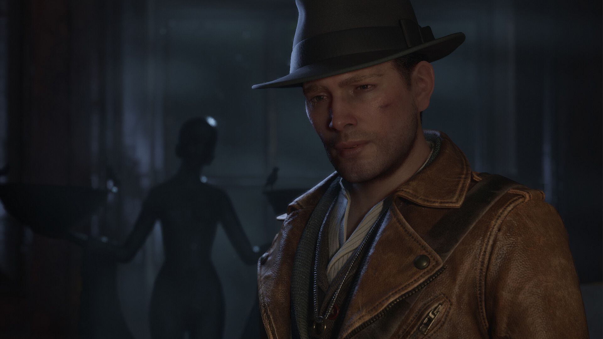 Official The Sinking City 2 screenshot showing the game's Lovecraftian creature-heavy horror framing from the Steam page.