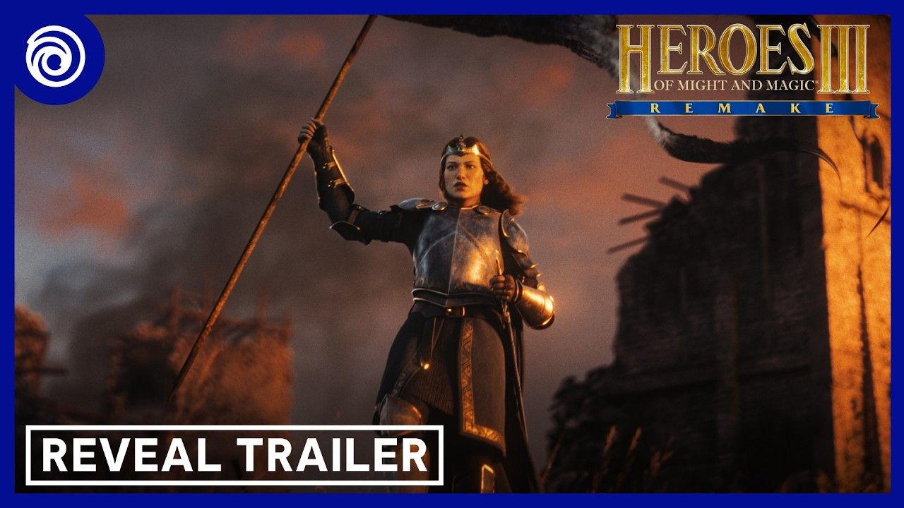 Official trailer thumbnail for Heroes of Might and Magic III Remake with the 2027 reveal branding.