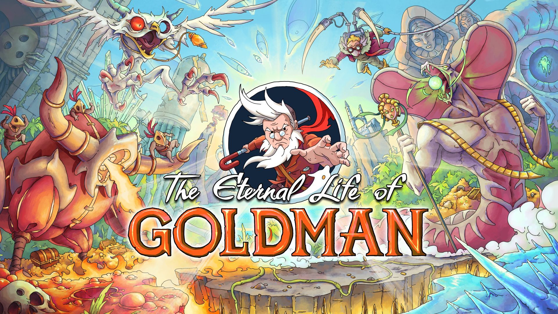 Official The Eternal Life of Goldman key art from the THQ Nordic Showcase 2026 recap on Xbox Wire.
