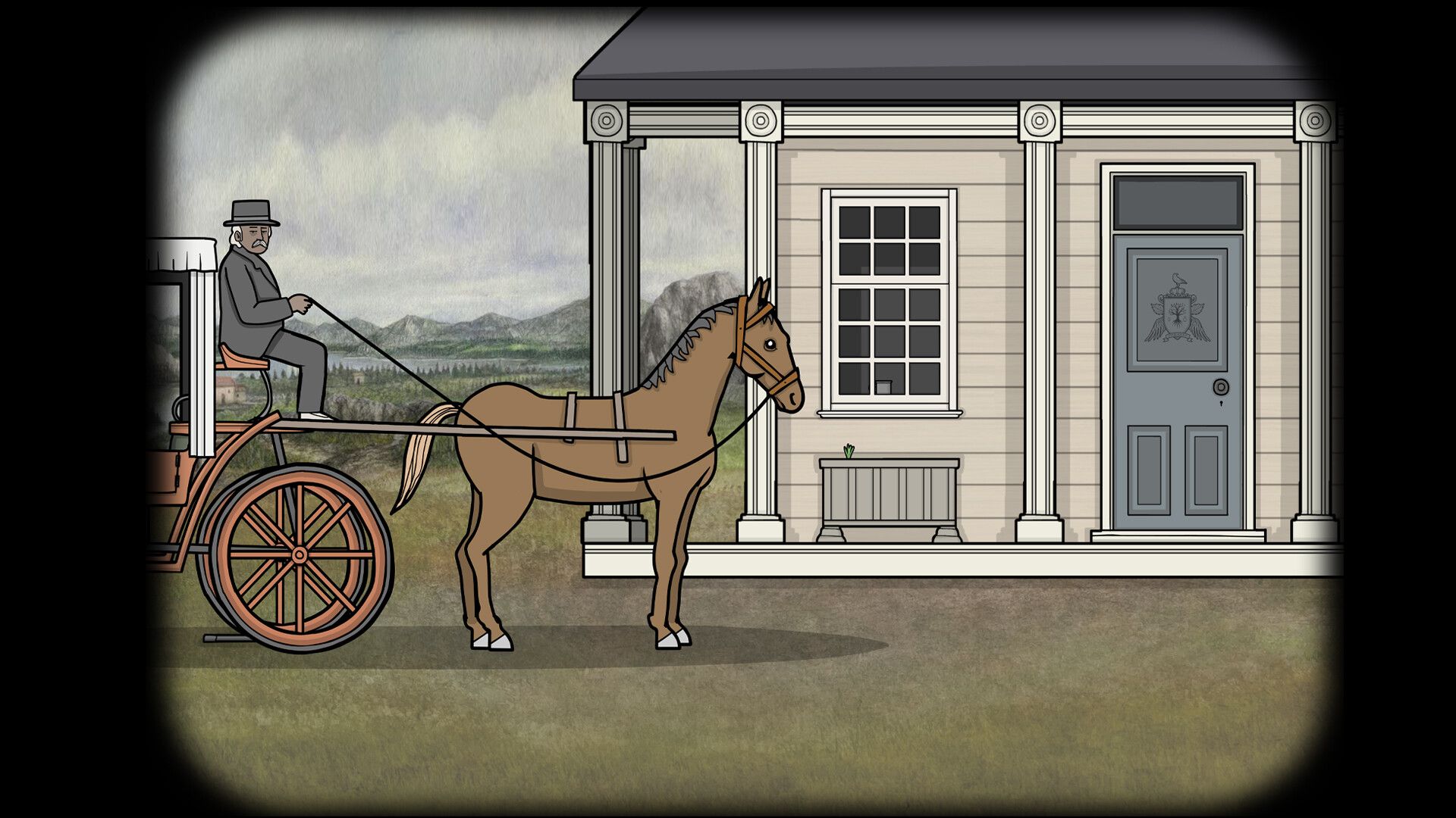 Official Servant of the Lake screenshot showing another interior puzzle scene in the Vanderboom estate.