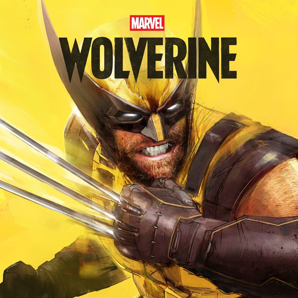 Official Marvel's Wolverine key art from PlayStation showing Logan in front of a red background.