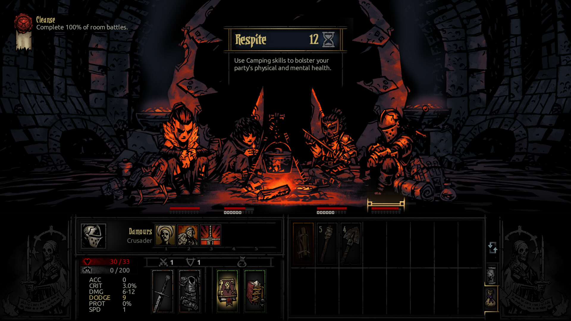 Official Steam screenshot from Darkest Dungeon The Fire's Edge showing more gameplay.