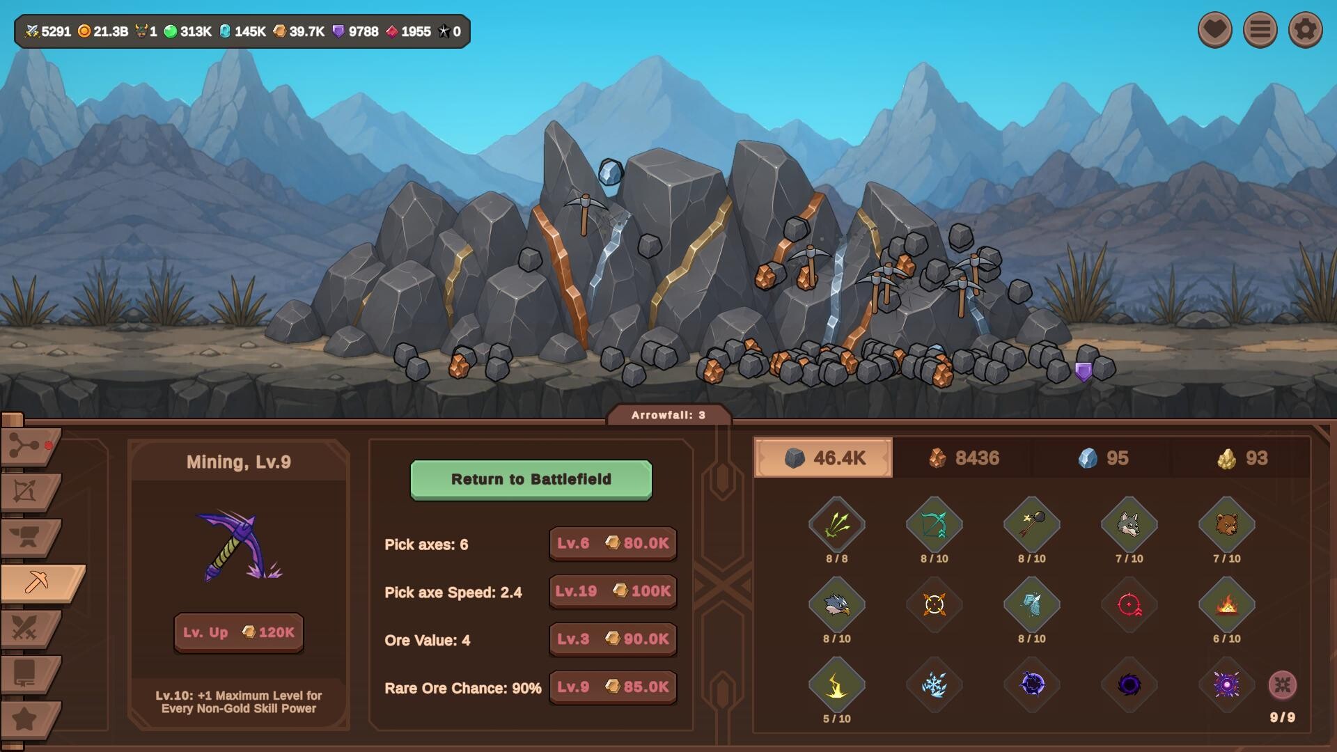 Official Zad Archery Steam screenshot showing another combat scene with progression systems and loot-focused interface elements.