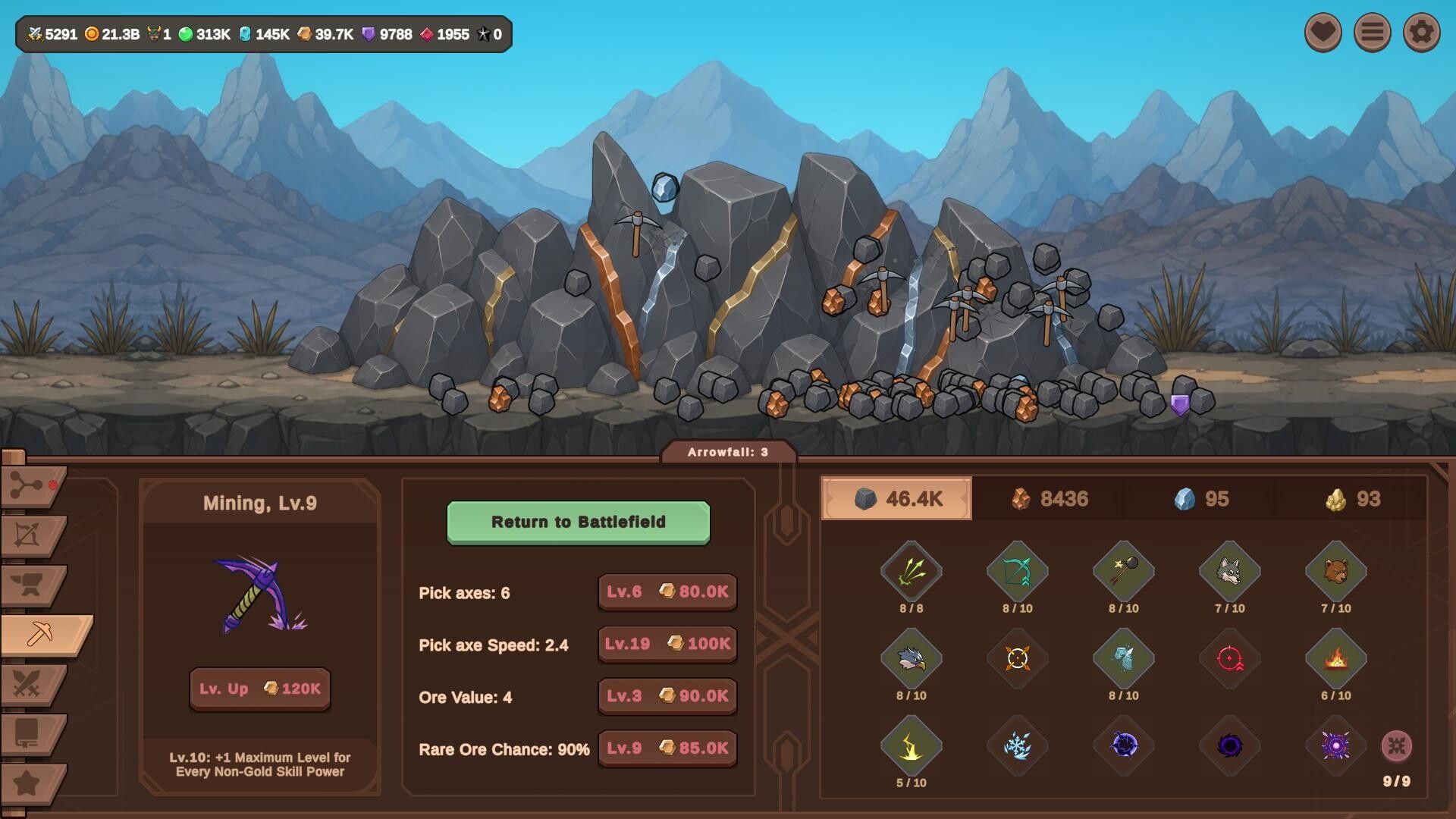 Official Zad Archery Steam screenshot showing another combat scene with progression systems and loot-focused interface elements.