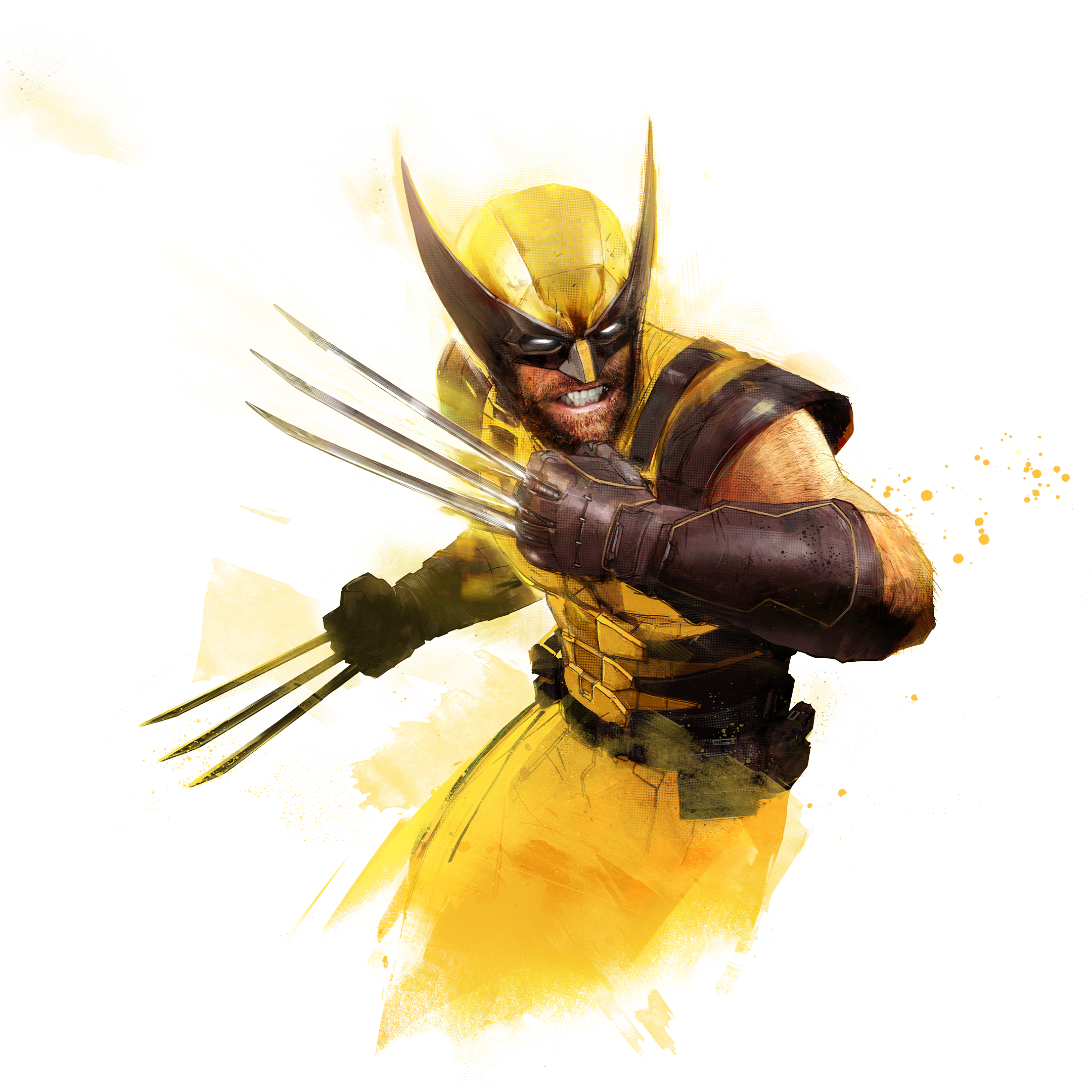 Official Marvel's Wolverine screenshot showing Jean Grey using her powers with purple energy around her hands.