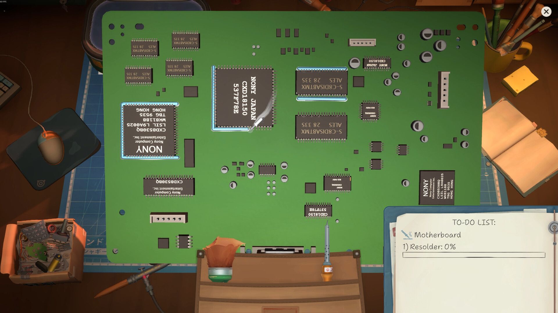 Official ReStory screenshot showing a customer-facing shop scene from the Steam page.