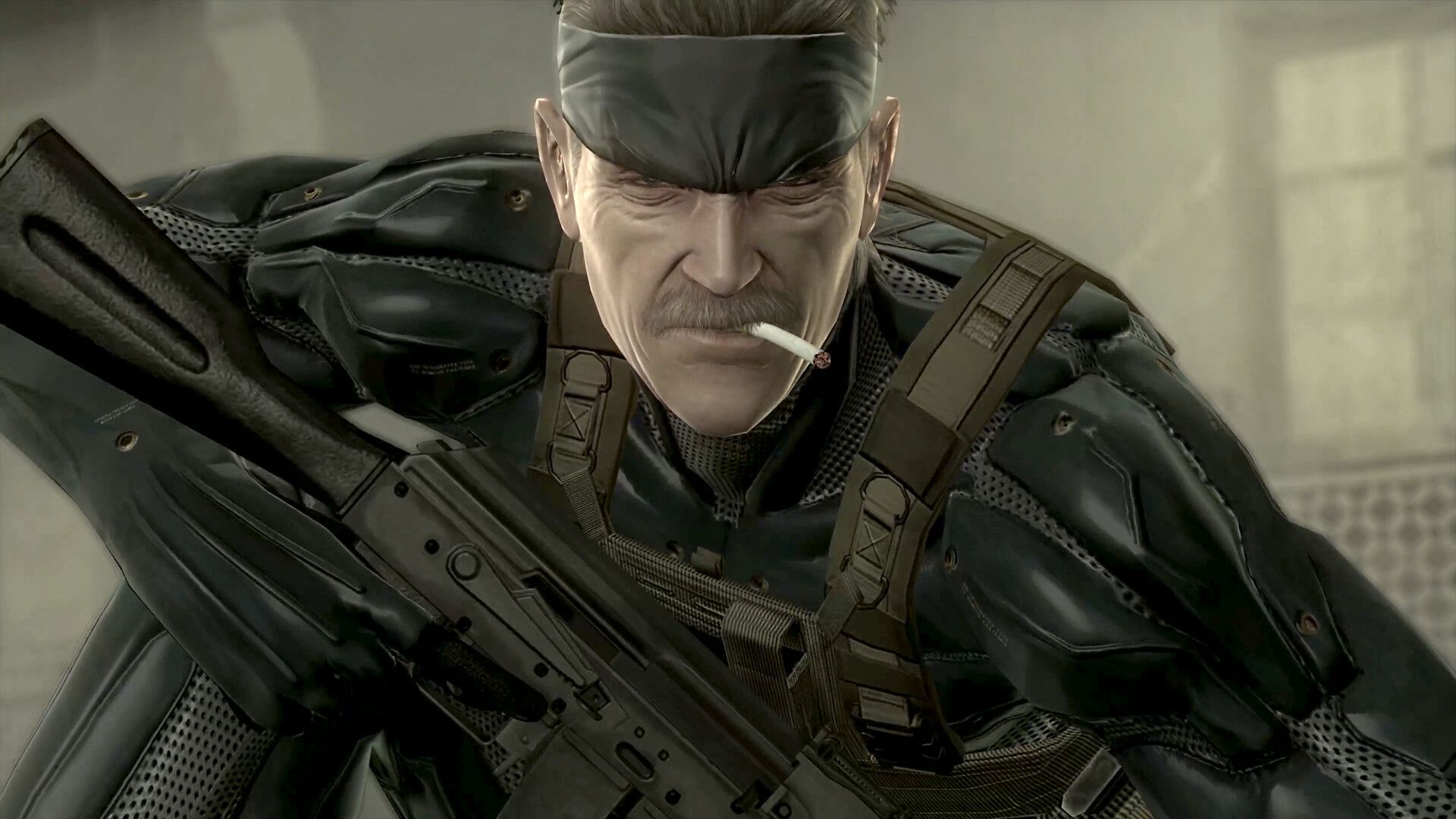 Official Steam screenshot from Metal Gear Solid: Master Collection Vol. 2 showing retro Ghost Babel gameplay and bonus-content presentation.