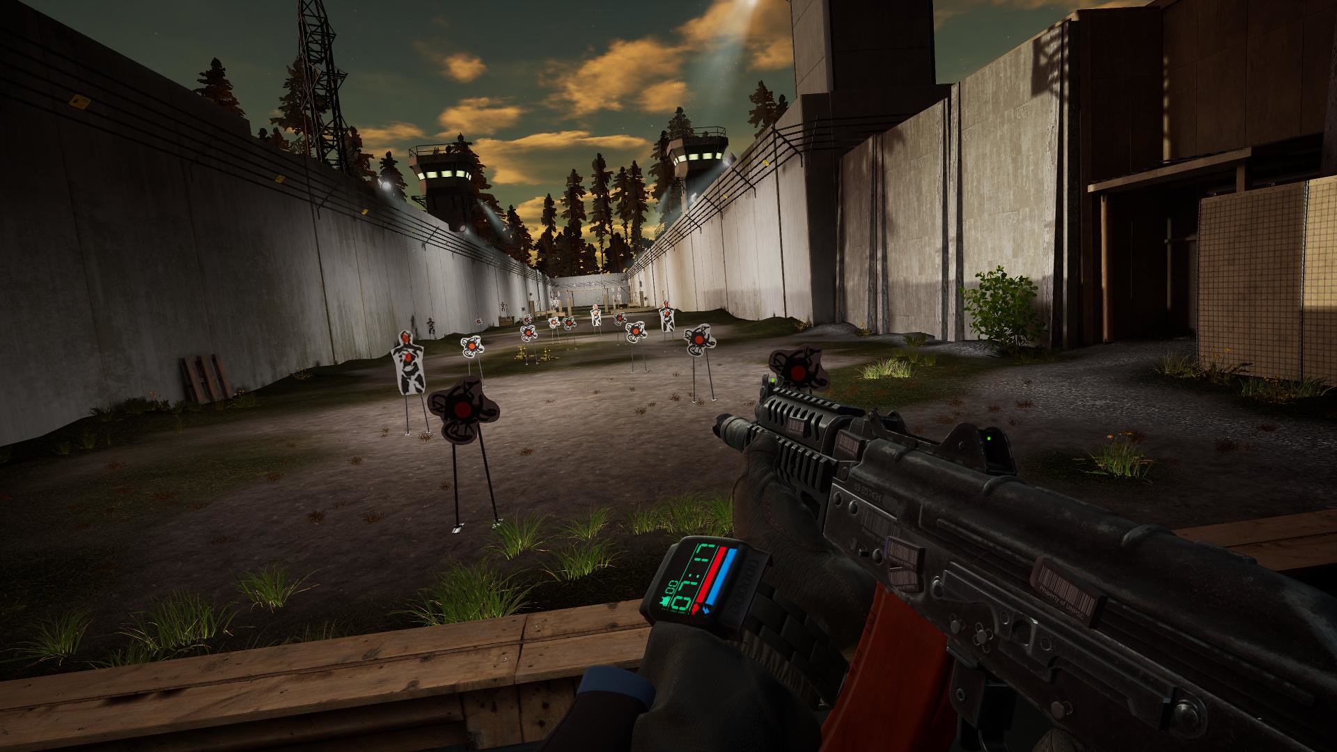 Official Into the Radius 2 PlayStation Blog screenshot showing a tense firefight in the anomaly zone with enemies visible ahead.