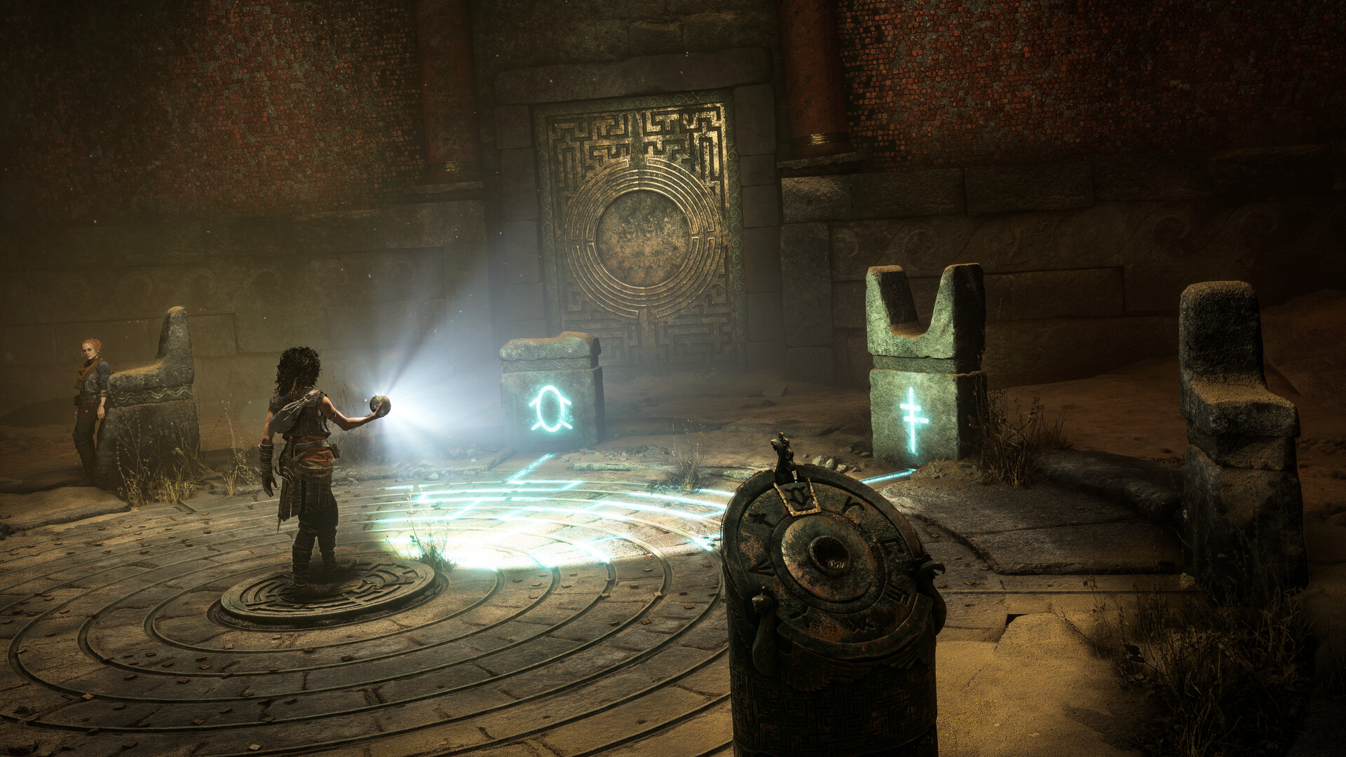Official Resonance: A Plague Tale Legacy screenshot showing exploration across the island environment.