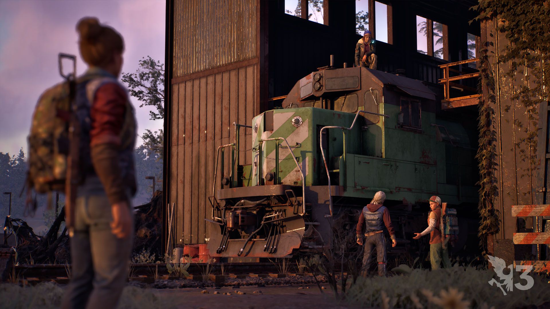 Official Xbox Wire screenshot from State of Decay 3 showing multiple survivors in a tense combat encounter.