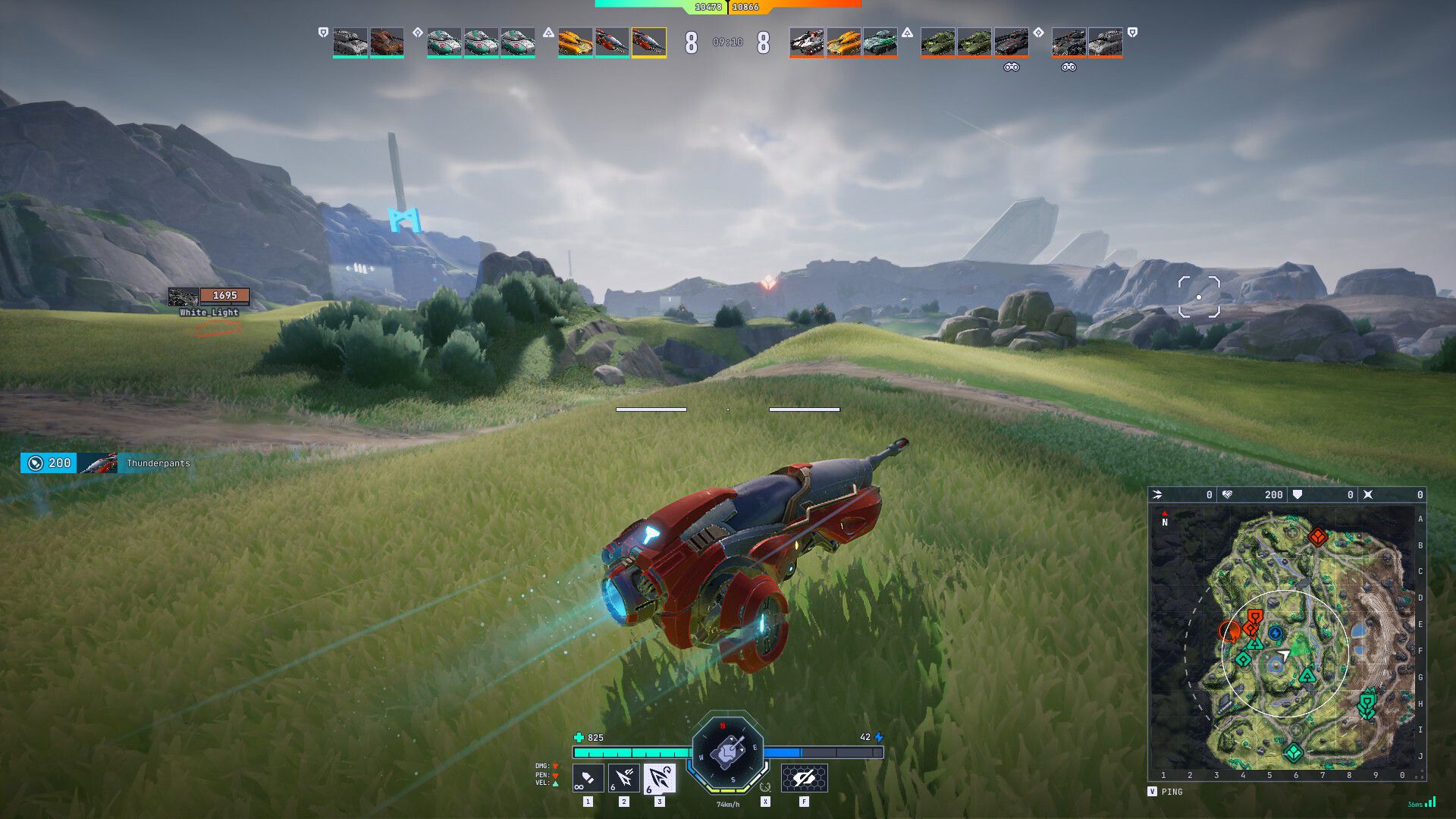 Official Tyr Steam screenshot showing another vehicle combat scene from Tyr's Steam Early Access build.