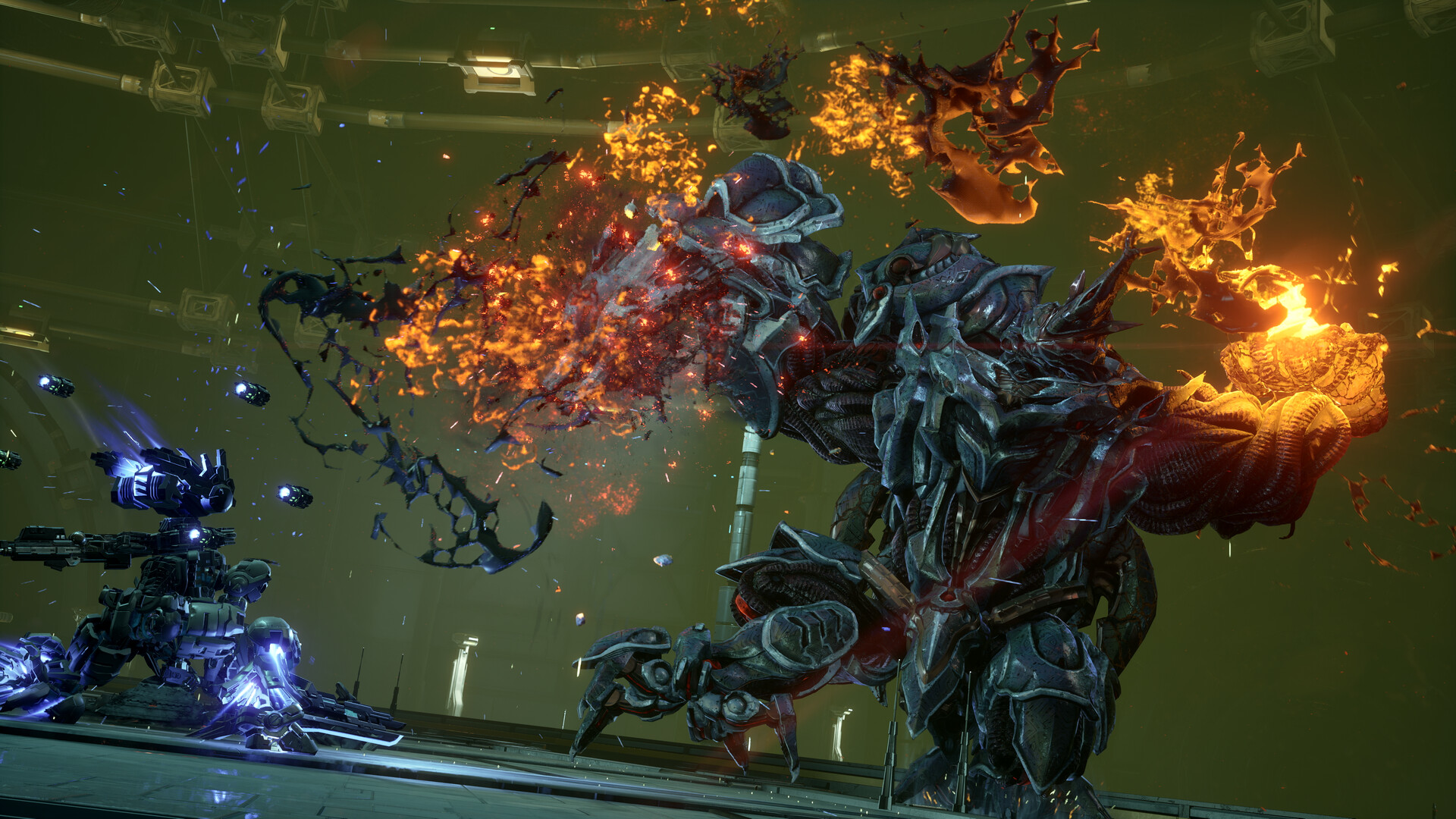 Official Gundam Rogue Orbit screenshot showing another combat scene from the upcoming action game.
