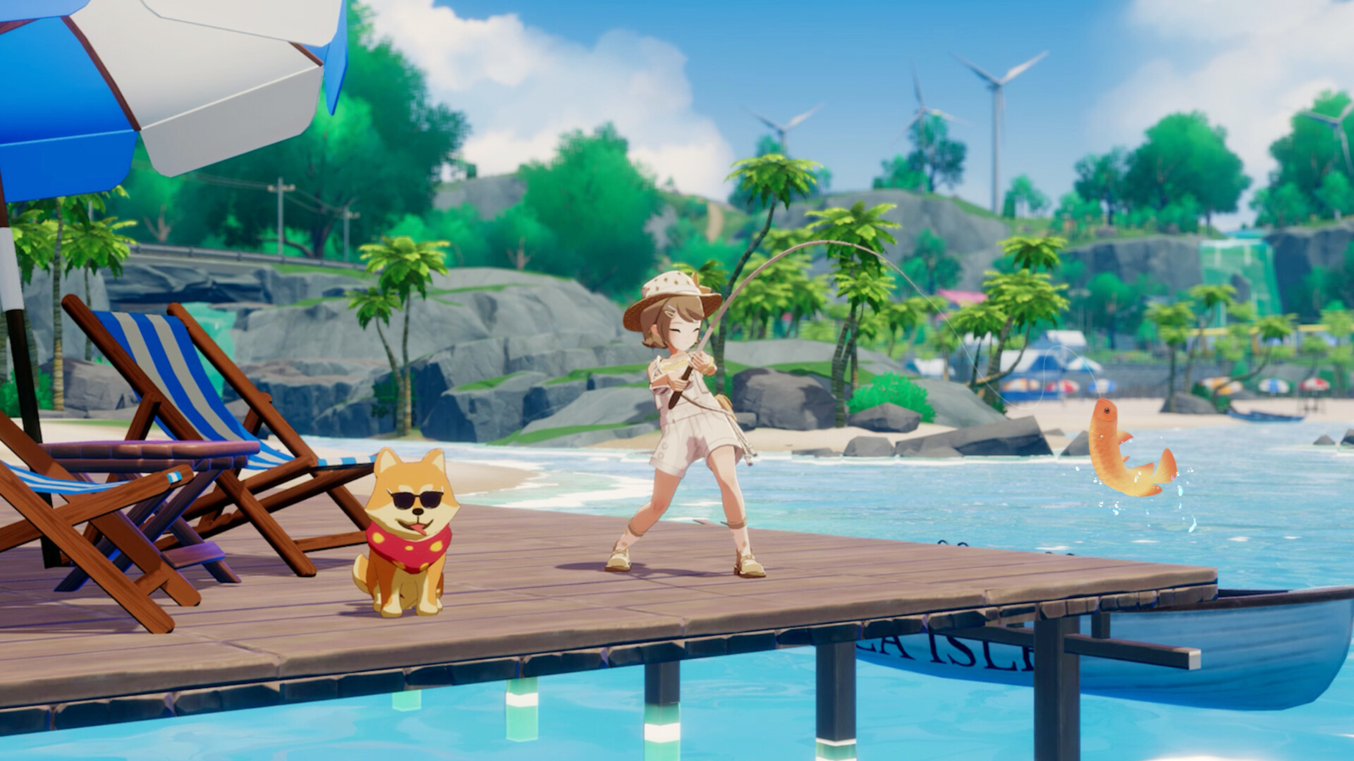 Official Starsand Island Steam screenshot showing colorful island exploration from the store page.