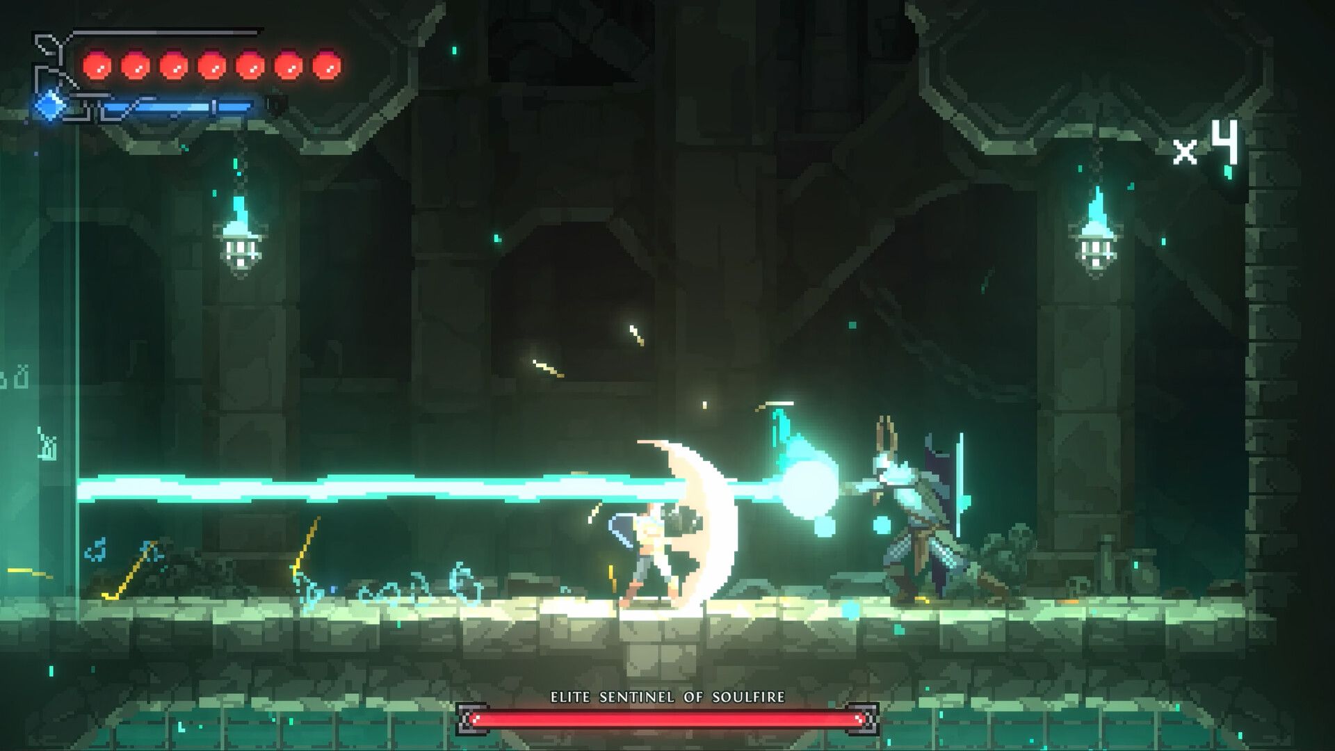 Official Divinum screenshot showing another combat-heavy scene from the game's Steam gallery.